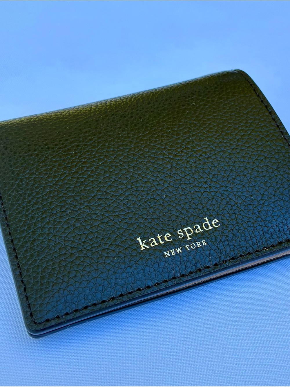 NWT KATE SPADE EVA SMALL BIFOLD WALLET - BLACK